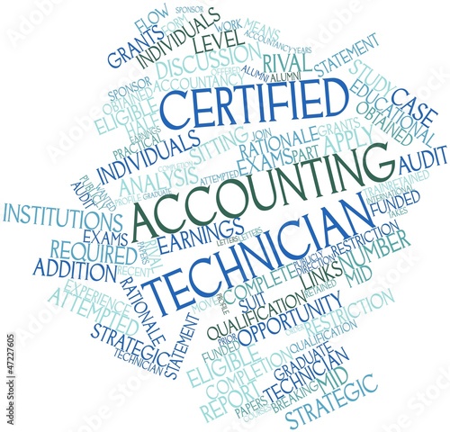Illustration: Word cloud for Certified Accounting Technician Word cloud for Certified Accounting Technician