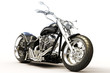 Motorcycle on a white background
