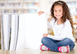 Little girl with a book