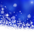 neige bleue
