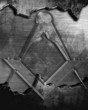 Masonic square and compass