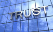 3D Fassade Blau Silber - Trust