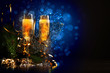 Photo: Glasses of champagne at new year party Glasses of champagne at new year party