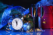 Glasses of champagne at new year party