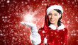 Photo: Portrait of girl wearing santa claus clothes Portrait of girl wearing santa claus clothes