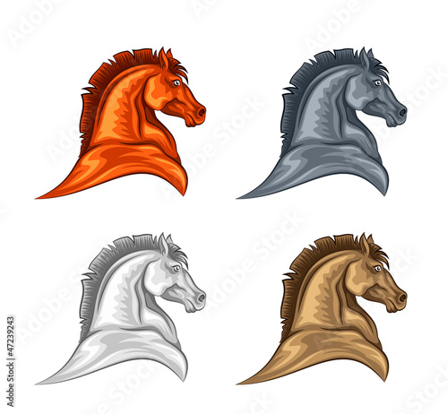 Vector: Horse head Horse head