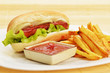 appetizing  hot dog