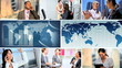 Video: 3D World Business Montage Images, USA 3D World Business Montage Images, USA