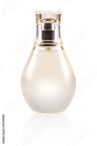 Photo: perfume bottle on white background perfume bottle on white background