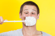 Brushing teeth