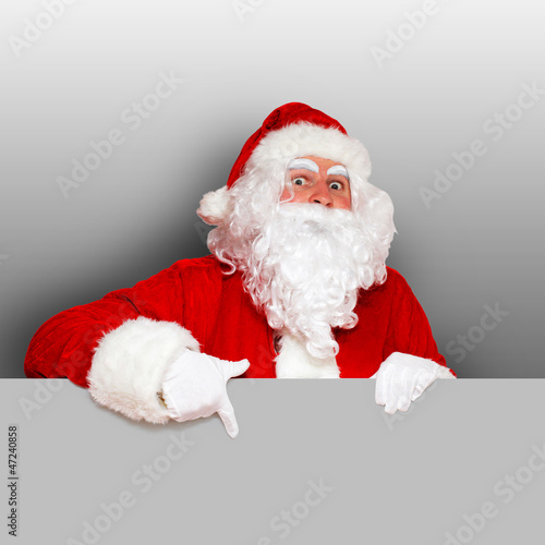 Photo: Weihnachtsmann mit grauer Fläche Weihnachtsmann mit grauer Fläche