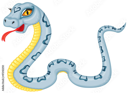 Vector: Cartoon serpent Cartoon serpent