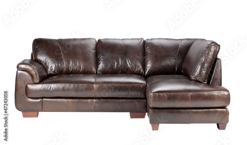 Photo: Nice and comfortable luxury genuine leather sofa bench Nice and comfortable luxury genuine leather sofa bench