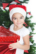 Lovely little girl at Christmas time