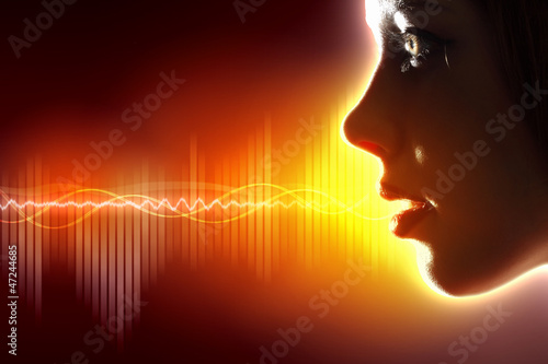 Illustration: Sound wave illustration Sound wave illustration