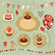 Set of Holiday elements