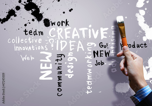 Photo: group of strategy related words group of strategy related words