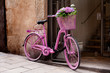 pink bicycle