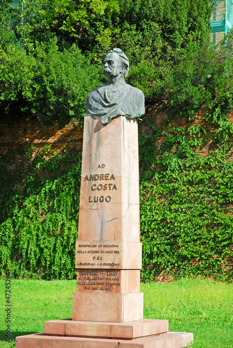 Photo: Italy, Andrea Costa statue in the city of Lugo. Italy, Andrea Costa statue in the city of Lugo.