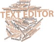 Word cloud for Text editor