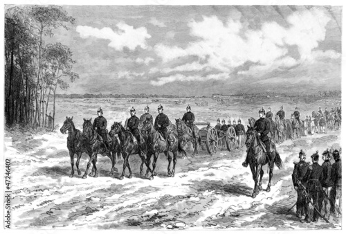 Illustration: German Artillery - 19th century German Artillery - 19th century
