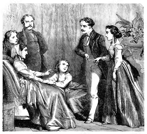 Illustration: Nice Family - 19th century Nice Family - 19th century