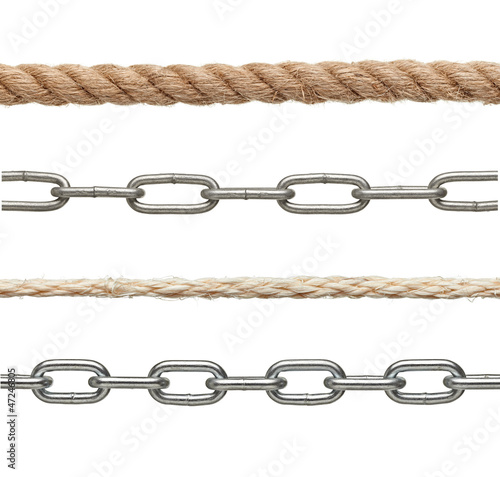 Photo: chain rope connection slavery strenght link chain rope connection slavery strenght link