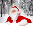 Weihnachtsmann mit Wintermotiv
