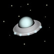 Vector: Ufo at night Ufo at night