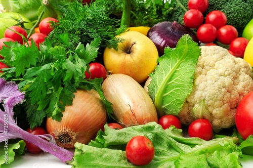 Photo: fresh fruits and vegetables fresh fruits and vegetables