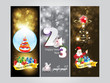 abstract christmas Banner & new year banner