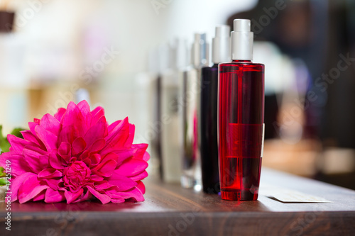 Photo: Perfume in drugstore or shop Perfume in drugstore or shop
