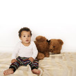 Photo: Süßes Baby mit Teddybär Süßes Baby mit Teddybär
