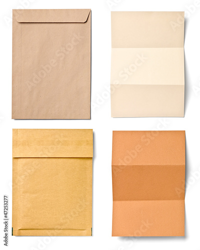 Photo: grunge note paper envelope grunge note paper envelope