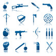 Weapon icon set