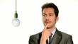 businessman having an idea
