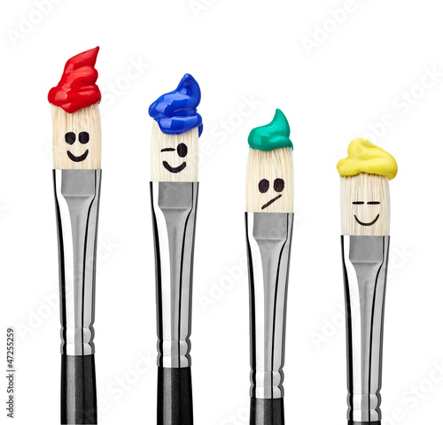 Photo: paint brush art and craft paint brush art and craft