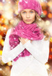 beautiful woman in winter hat