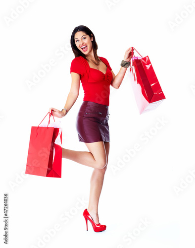 Photo: Shopping woman. Shopping woman.