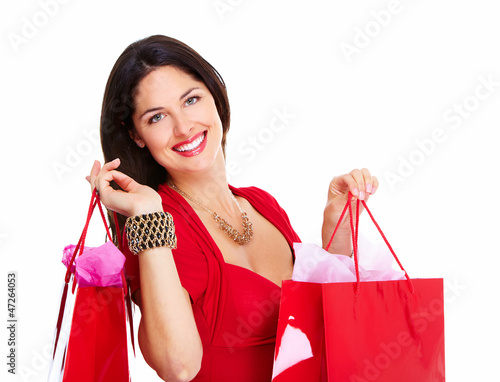Photo: Shopping woman. Shopping woman.