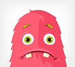 Vector: Funny Monster. Engry. Funny Monster. Engry.