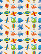 seamless airplane pattern