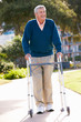 Senior Man With Walking Frame