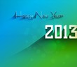 New year shiny stylish 2013 bright colorful design