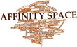 Word cloud for Affinity space