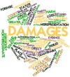 Word cloud for Damages
