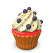 Cupcake Cream Blueberry