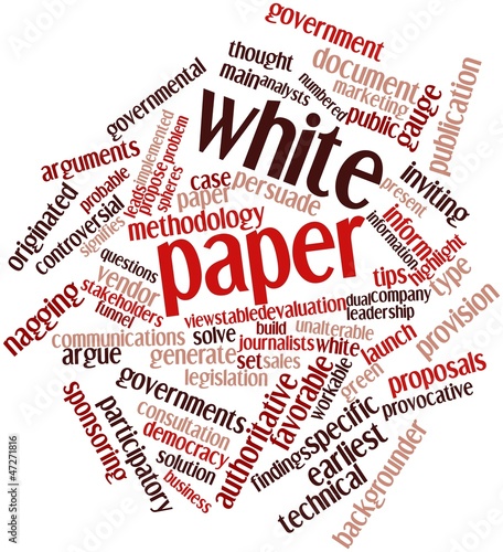 Illustration: Word cloud for White paper Word cloud for White paper
