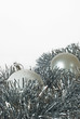 christmas balls on tinsel