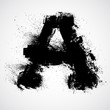 Vector: Grunge letter - alphabet symbol design Grunge letter - alphabet symbol design